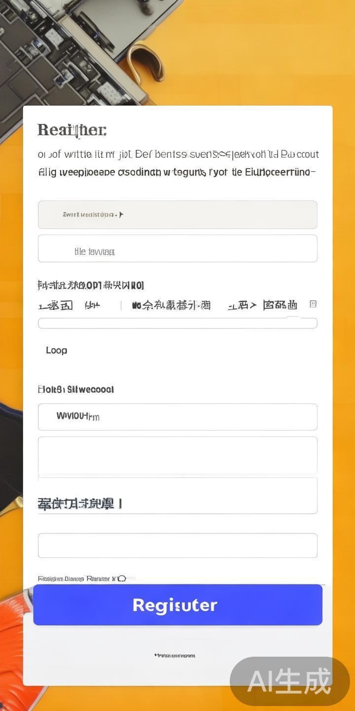 点击“注册”按钮后，页面会弹出注册表单。用户需填写